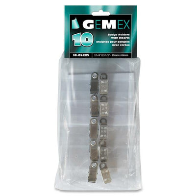 BADGEHLDR, 2.25x3.5 CLIP*10/PK (GMX10-CL225)