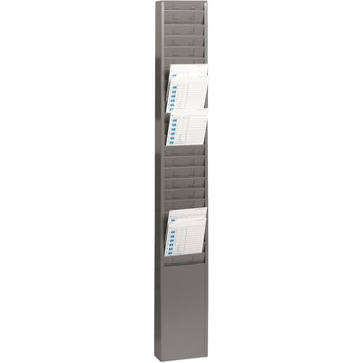 TIME CD RACK, 6"H 25PCKT*GREY (MMF270R1TCRGY)