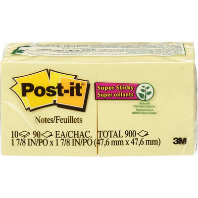 Post-it&reg; Super Sticky Notes (MMM622-10SSCY)