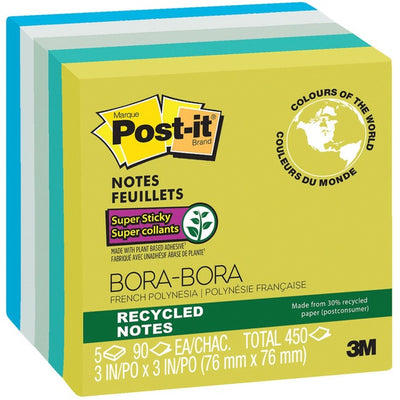 POST-IT NOTE 3x3*BORA-B *5/PK (MMM654-5SST)