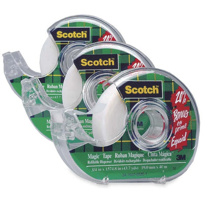 TAPE SCOTCH MAGIC 19mmx40m*3pk (MMM810-D3)