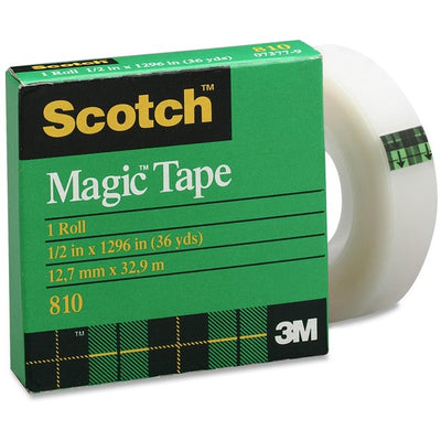 3M Scotch Magic Transparent Tape (MMM810-12BXD)