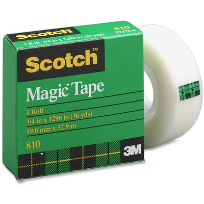 3M Scotch Magic Transparent Tape (MMM810-18BXD)