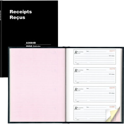 Blueline Perfect Binding Bilingual Receipt Book (BLIA3084B)