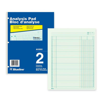 Blueline Analysis Columnar Pad (BLIA5202)