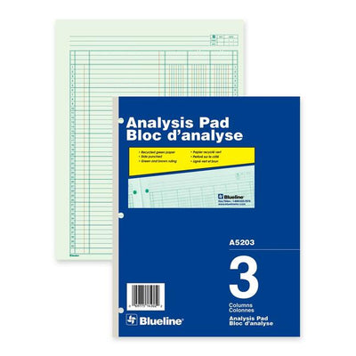 Blueline Analysis Columnar Pad (BLIA5203)