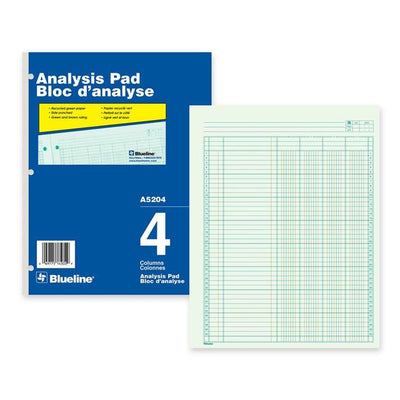 Blueline Analysis Columnar Pad (BLIA5204)