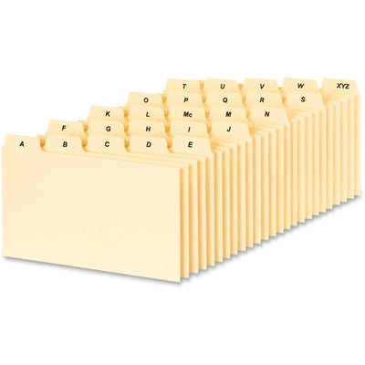 Oxford PlainTab Index Card File Guide (OXFB5325)