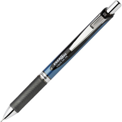 EnerGel Retractable Liquid Gel Pen, (0.5mm) Needle Tip, Black Ink (PENBLN75-A)