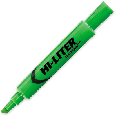 Avery&reg; Desk Style HI-LITER&reg;, Fluorescent Green (AVEC83504)