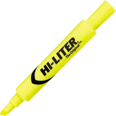 Avery&reg; Desk Style HI-LITER&reg;, Fluorescent Yellow (AVEC83507)