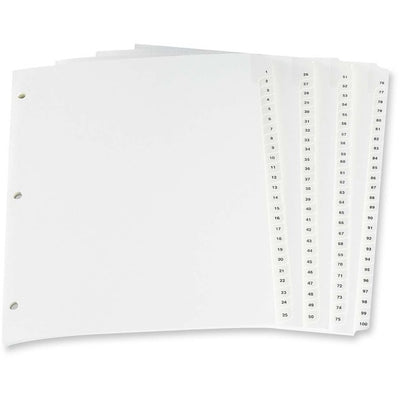 Oxford Laminated Tab Index Divider (OXFCR213-100W)