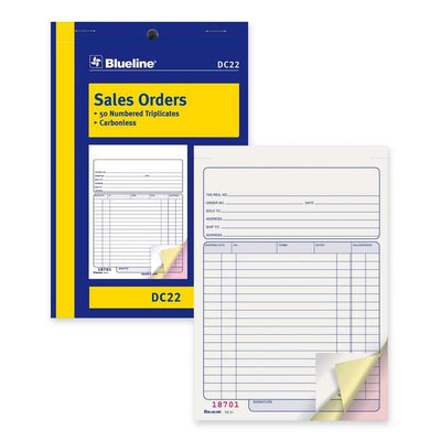 Blueline Sales Order Book (BLIDC22)