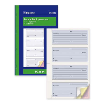 Blueline Receipt Forms Book (BLIDC2884)