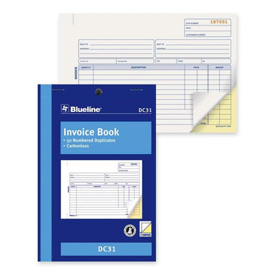 Blueline Invoice Book (BLIDC31)