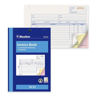 Blueline Invoice Book (BLIDC32)