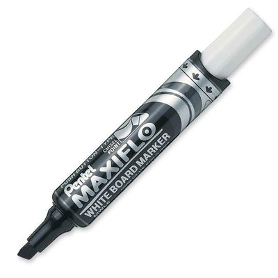 Maxiflo White Board Marker, Chisel Point (2.0/5.7mm) Black Ink (PENMWL6-A)