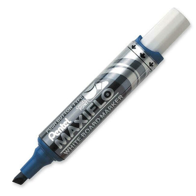 Maxiflo White Board Marker, Chisel Point (2.0/5.7mm) Blue Ink (PENMWL6-C)