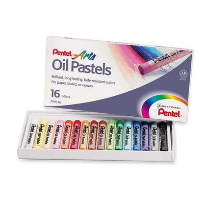 Pentel Arts Oil Pastels - 16 Colour Set (PENPHN-16)