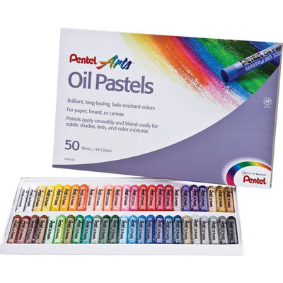 Pentel Arts Oil Pastels - 50 Colour Set (PENPHN-50)