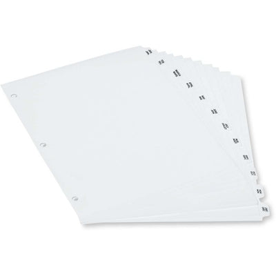 Oxford Poly Tab Index Divider (OXFPL213-12W)