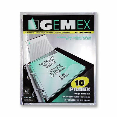 PAGE PROT LWT CLEAR LTR *10/PK (GMXPPC2119-10)
