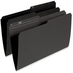 Pendaflex 1/2 Tab Cut Legal Recycled Top Tab File Folder (PFXR615-BLK)