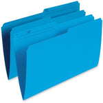 Pendaflex 1/2 Tab Cut Legal Recycled Top Tab File Folder (PFXR615-BLU)