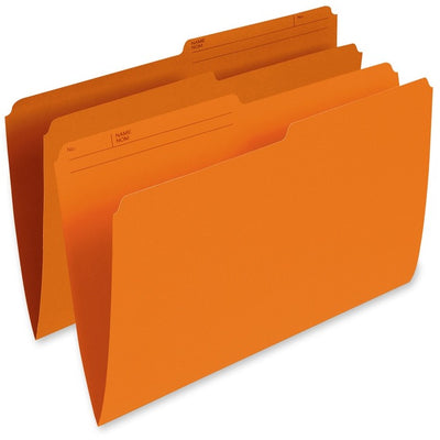 Pendaflex 1/2 Tab Cut Legal Recycled Top Tab File Folder (PFXR615-ORG)