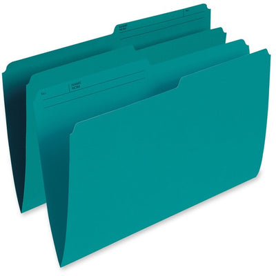 Pendaflex 1/2 Tab Cut Legal Recycled Top Tab File Folder (PFXR615-TEA)