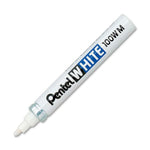 White Permanent Marker, Medium Point (3.9mm) (PENX100W-M)