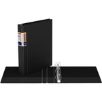 QuickFit Heavy-Duty Commercial Binder, 3-Ring D-Ring Binder, Black, 1 Inch (RGO29011)
