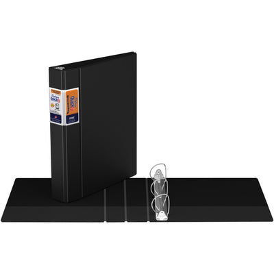QuickFit Heavy-Duty Commercial Binder, 3-Ring D-Ring Binder, Black, 1.5 Inch (RGO29021)