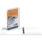 QuickFit View Binder, 3-Ring Binder, Angle D Ring, 5/8 Inch, White (RGO87A000)