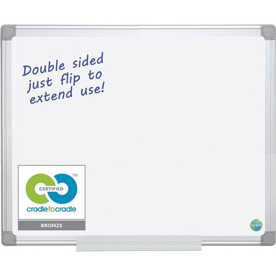 MasterVision Earth Silver Easy-Clean Dry-erase Board (BVCMA2700790)
