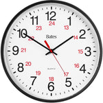 GBC 9847027 Bates 12/24 Quartz Wall Clock (GBC9847027)