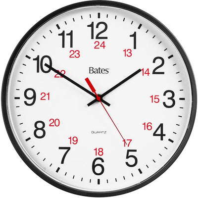 GBC 9847027 Bates 12/24 Quartz Wall Clock (GBC9847027)