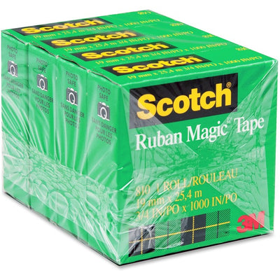 3M Scotch Magic Transparent Tape (MMM810-4PK-C)