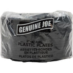 PLATES,RND,PLASTIC,9"-BLK (GJO10429)
