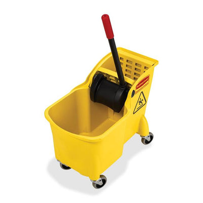 Rubbermaid Tandem Bucket and Wringer Combo (RUB738000YEL)