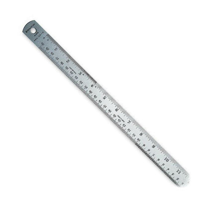 RULER S-STEEL W/CORK BACK 24" (STD96353-24)