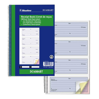 Blueline NCR Receipt Book (BLIDC4084BT)