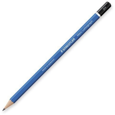 Staedtler Mars Lumograph Drawing/Sketching Pencils (STD100-2H)