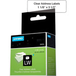 1-1/8 X 3-1/2 LW LABEL CLEAR CARD (DYM30254)