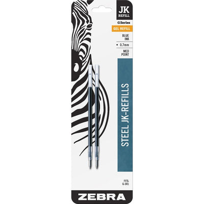 Zebra G-301 JK Gel Stainless Steel Pen Refill (ZEB88122)