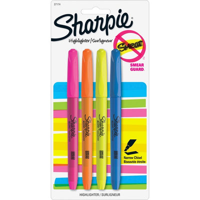 Sharpie Accent Highlighters with Smear Guard (SAN27174PP)