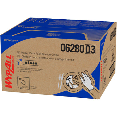 Wypall Critical Clean Ultra Duty Foodservice Cloths with Anti-Microbial Treatment (KCC06280)