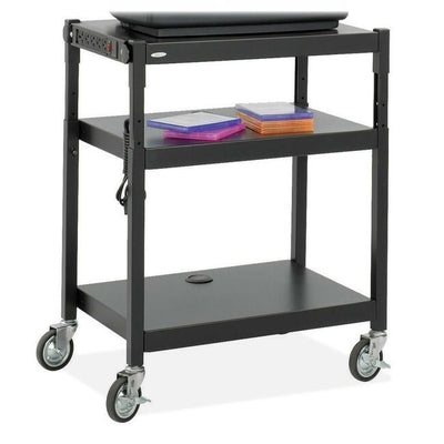 Safco Adjustable Height A/V Cart (SAF8932BL)