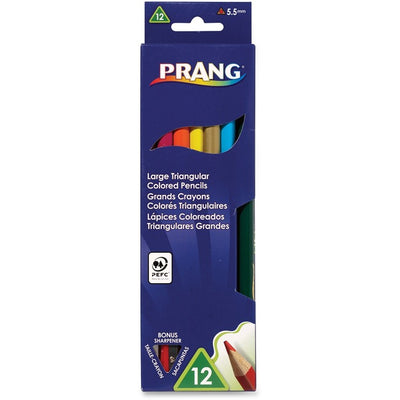 Prang Triangular Colored Pencils with Sharpener (DIX25120)