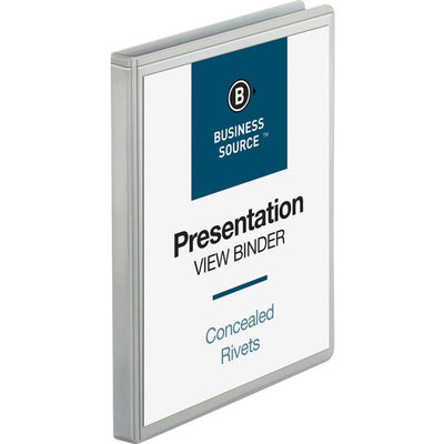 Business Source Standard View Round Ring Binder (BSN09980)